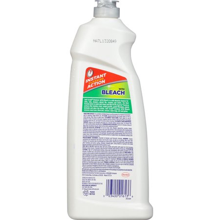 Soft Scrub with Bleach Liquid Household Cleaners 36 oz. 3 Count.