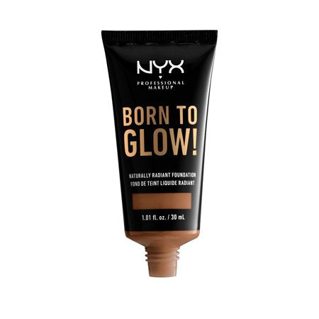 NYX Professional Makeup Born To Glow Naturally Radiant Foundation, Medium Coverage, Cappuccino17 - Cappuccino,