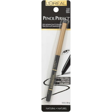 L'Oreal Paris Pencil Perfect Self-Advancing Eyeliner, Ebony, 0.01 oz., ONLY AT WALMARTEBONY,