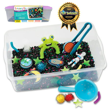 Creativity for Kids Sensory Bin Outer Space- Child Craft Activity for Boys and Girls