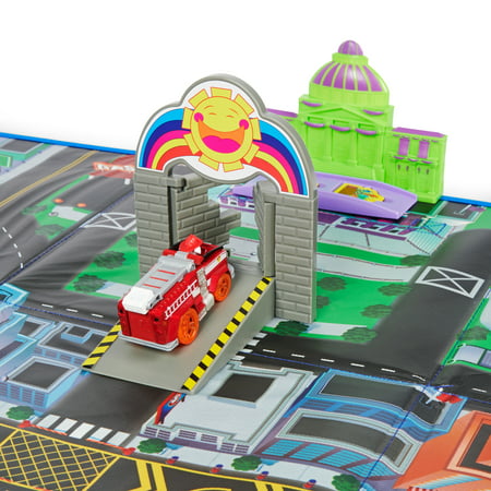 PAW Patrol, True Metal Adventure City Movie Play Mat Set with 2 Exclusive Toy Cars 1:55 Scale, Kids Toys for Ages 3 and up