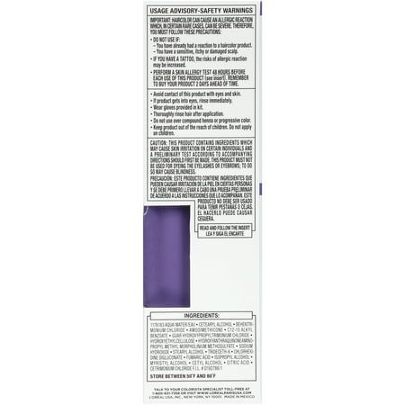 L'Oreal Paris Colorista Semi-Permanent Hair Color, Light Bleached Blondes, Purple, 1 Kit400 Purple,