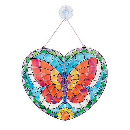 Melissa & Doug Stained Glass Made Easy Activity Kit: Butterfly - 140+ Stickers