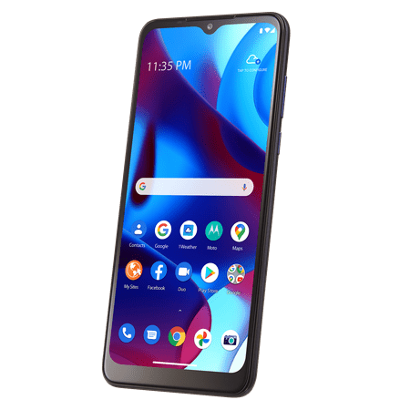 Total Wireless Motorola Moto G Pure (2021), 32GB, Blue- Prepaid Smartphone [Locked to Carrier- Total Wireless]