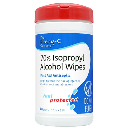 Pharma-C-Wipes 70% Isopropyl Alcohol Wipes 40-ct