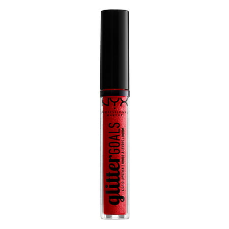 NYX Professional Makeup Glitter Goals Liquid Lipstick, Cherry Quartz02 - Cherry Quartz,