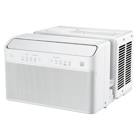 Midea 12,000 BTU Smart Inverter U-Shaped Window Air Conditioner, 35% Energy Savings, Extreme Quiet, MAW12V1QWT, 12000 BTU