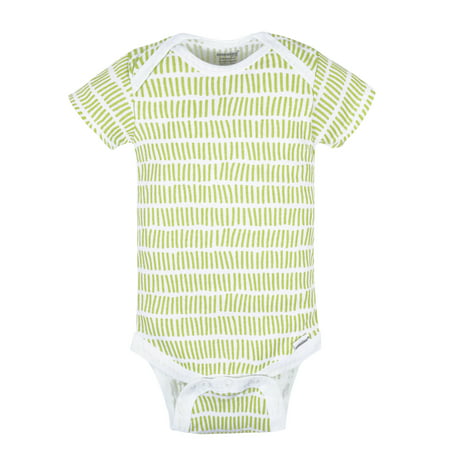 Onesies? Brand Baby Boy or Girl Gender Neutral Short Sleeve Onesies Bodysuits, 8-Pack, STARS, 6-9 Months