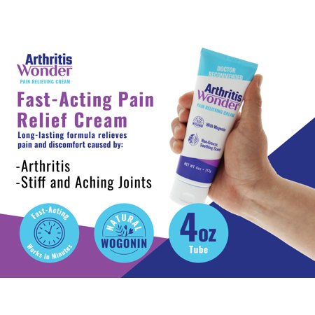 Arthritis Wonder-Pain Relief Cream for Joints (Back, Neck, Knee, Hand) -Improves Joint Health, Reduces Inflammation -4oz, 1 Pack