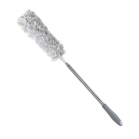 Tarmeek Cleaning Supplies,Retractable Electrostatic Precipitator Duster Lengthened Washing Sweeping Ash Car Household Stainless Steel Cleaning Chicken Feather Duster,Household Essentials on Clearance
