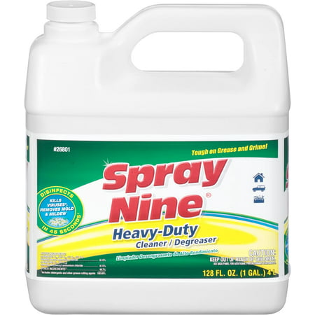 Spray Nine 26801 Heavy Duty Cleaner/Degreaser and Disinfectant - 1 Gallon, (Pack of 1)