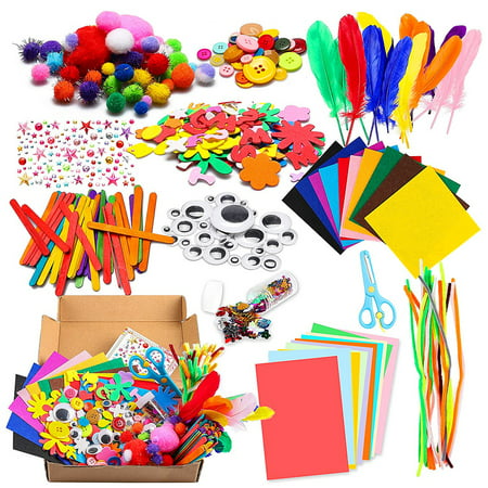 Duety 1000 Pcs Mega Kids Art Supplies?Art Craft Kit Supplies Art and Craft Supplies for Kids for Children Crafts for Children of Arts and Crafts in Parent Child Activity Classroom1000PCS,