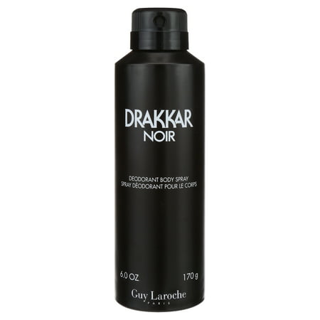 Guy Laroche Drakkar Noir Body Spray for Men, 6 Oz