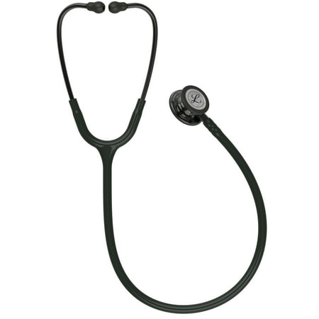 3M Littmann Classic III 27" Monitoring Stethoscope, Smoke-Finish, Black Tube, 5811Black,