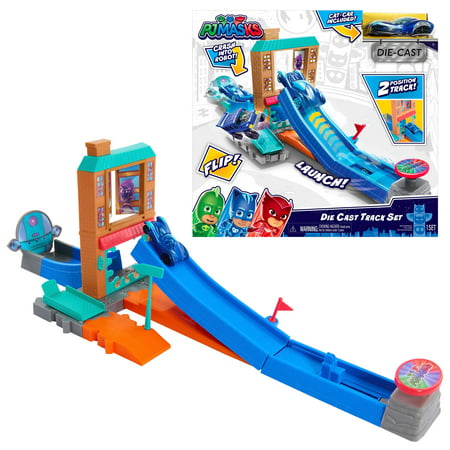 PJ Masks Die Cast Playset for 1:43 Scale Vehicles, Kids Toys for Ages 3 up