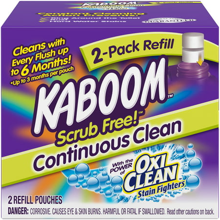 Kaboom Scrub Free! Continuous Clean Toilet Cleaning Refill 2 Pack