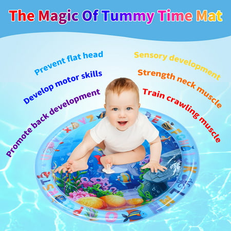 Inflatable Water Play Mat SWTROOM Tummy Time for Infants Toddlers Baby Newborn Boy Girl