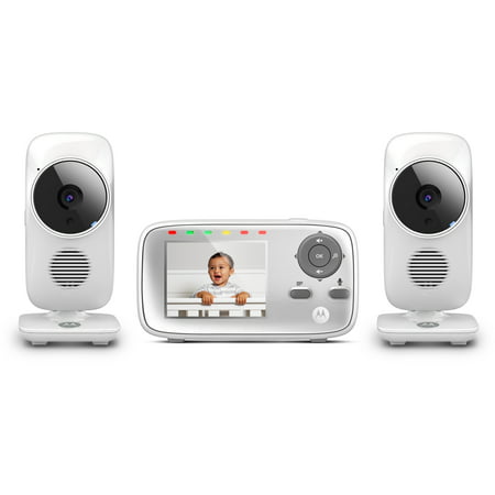 Motorola MB483-2, Video Baby Monitor, 2 CamerasWhite,