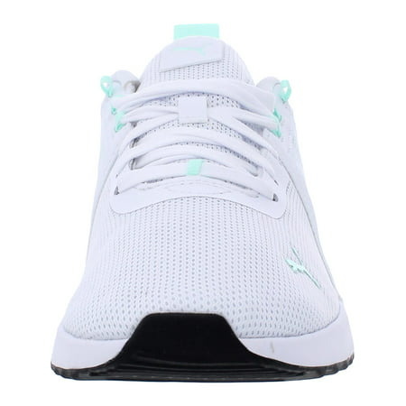 Puma Womens Pacer Net Cage Lifestyle Sneakers Running Shoes White 9 Medium (B,M)