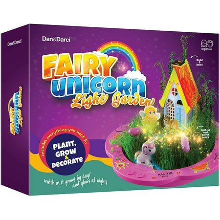 Unicorn Fairy Garden Kit for Kids - Craft & Grow Your Own Indoor Gardening - Gift for Girls & Boys : Plant a DIY Magical Enchanted Light-up Gardens - Fun STEM Crafts - Arts Toy Kit
