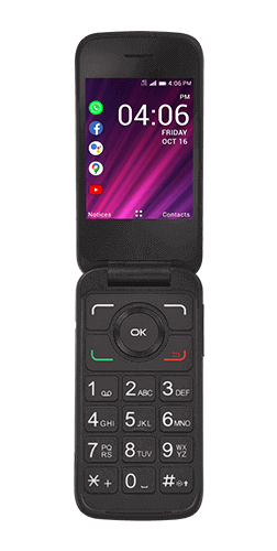 Alcatel My Flip 2 | TCL Tracfone | Black - 4 GB | Prepaid Flip phone | Brand New