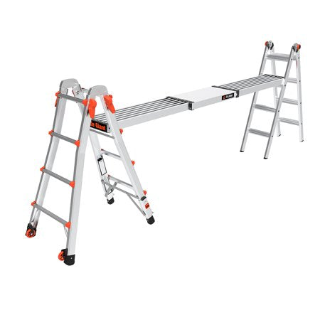 Little Giant Ladder Systems Adjustable Plank, 6'-9' Model, 500 lbs. Rated, Aluminum Ladder Accessory, 6'-9'