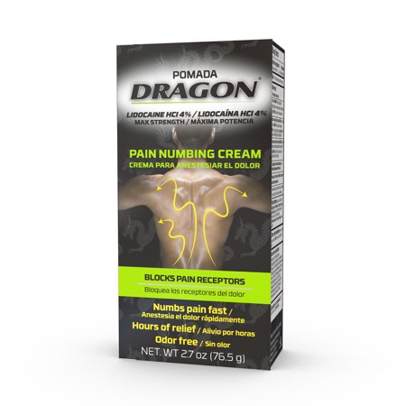 Dragon Lidocaine Pain Relief over-the-counter Cream, 2 oz