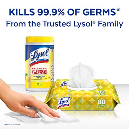 Lysol Disinfecting Handi-Pack Wipes, Lime Blossom, 480 Count