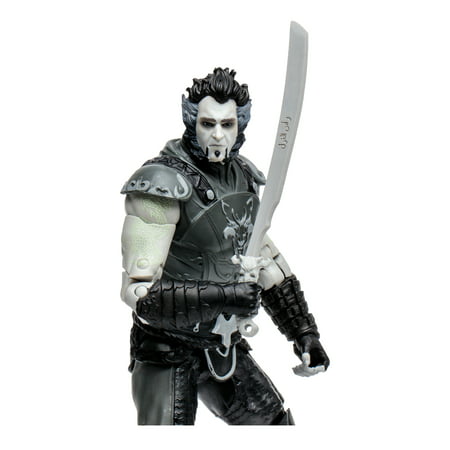 McFarlane Toys DC Multiverse Arkham City Ra's Al Ghul Black and White Gold Label - 7 in Collectible Figure Walmart Exclusive