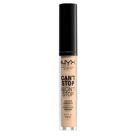 NYX Professional Makeup Can't Stop Won't Stop Full Coverage Concealer, 24Hr Matte Finish, Vanilla06 - Vanilla,