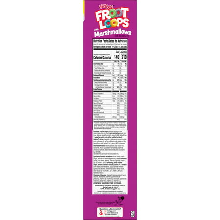 Kellogg's Froot Loops Breakfast Cereal with Marshmallows, Original with Marshmallows, 17.7 oz