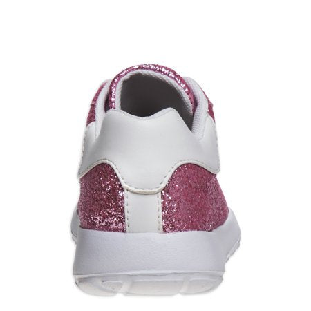 Beverly Hills Polo Club Little Girl & Big Girl All Over Glitter Fashion SneakersPink Glitter,
