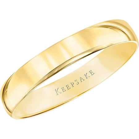 Keepsake Men's 10kt Yellow Gold Wedding Band, 4mm, 11