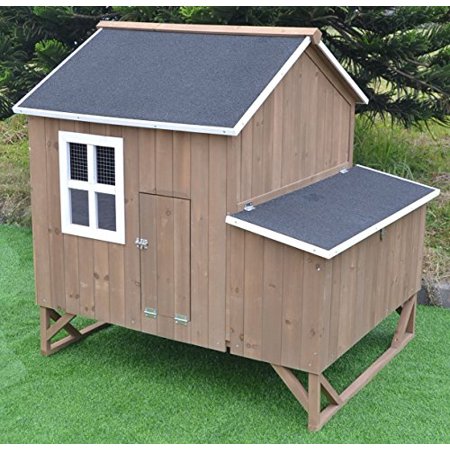 Omitree Deluxe Backyard Large Wood Chicken Coop Hen House 4-8 Chickens with 3 nesting box