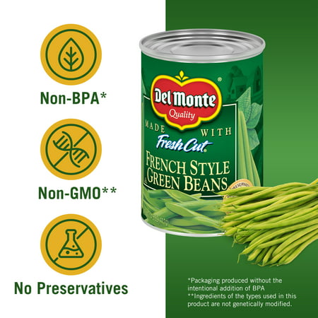 Del Monte French Style Green Beans, 14.5 oz Can