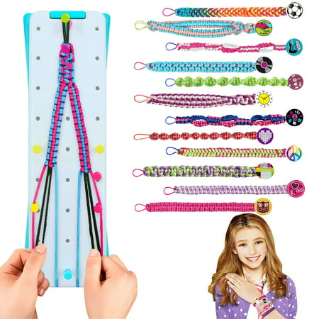 Friendship Bracelet Making Kit, Girls DIY Craft Kits Toys Cool Arts and Crafts Toys for Teen Girls Travel Activity Set Gifts for Age 6 7 8 9 10 11 12 Year Old Girls