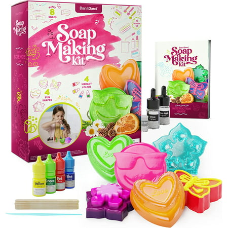 Dan&Darci Soap Making Kit for Kids - Kids Crafts Science Project Toys - Gifts for Girls and Boys Ages 6-12 - Craft Activity Gift for Age 6, 7, 8, 9, 10, 11 & 12 Year Old Girl - Kid DIY Soap Kits