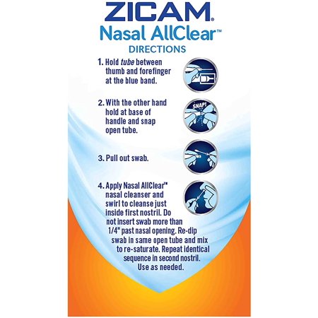 Zicam Cold Remedy Nasal Swabs, Plus Multi-Symptom Relief, 20 ct (Pack of 2)