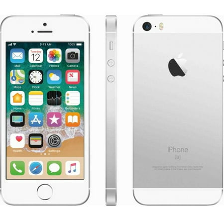 Apple iPhone SE 16GB Silver, 1st Gen 2016 Factory Unlocked - GSM AT&T + T-Mobile Metro Cricket