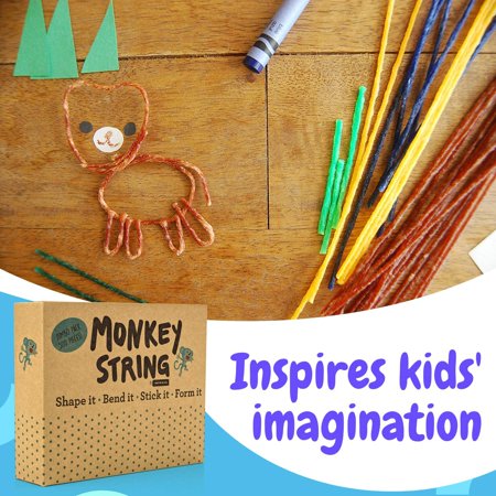 500 Piece Pack of Monkey String (Jumbo Pack) - Wax Yarn Toy