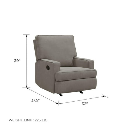 Baby Relax Salma Rocking Recliner Nursery Chair, TaupeTaupe,