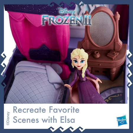 Disney Frozen 2 Portable Pop-up Elsa's Bedroom Playset, Includes Elsa Doll