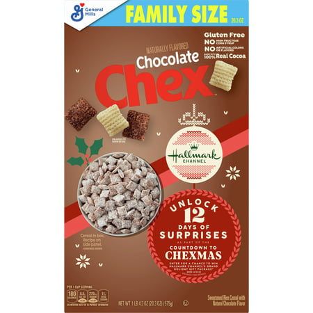 Chocolate Chex Breakfast Cereal, Gluten Free, 20.3 oz
