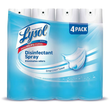 Lysol Disinfectant Spray 4pk (Crisp Linen)