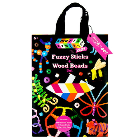 Smarts & Crafts Fuzzy Sticks and Wood Beads Craft Kit (241 Pieces)