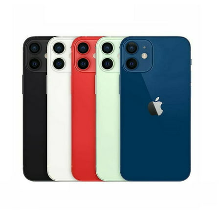 Open Box Apple iPhone 12 Mini 64GB 128GB 256GB All Colors - Factory Unlocked Cell Phone, Blue