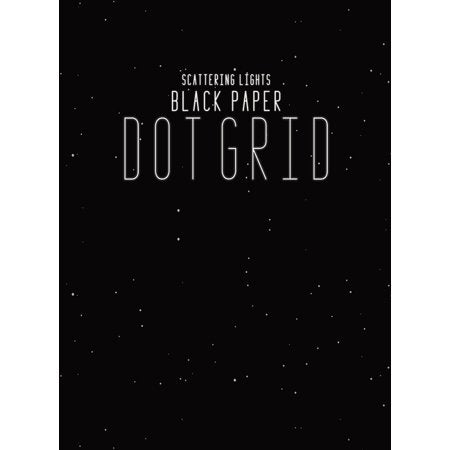 Black Paper Dot Grid Notebook : Hardback Black Dot Grid Paper Pad Book For Drawing, Doodling and Sketching - 8.5x11 With 130 Black Pages For Gel Pen Use (Hardcover)