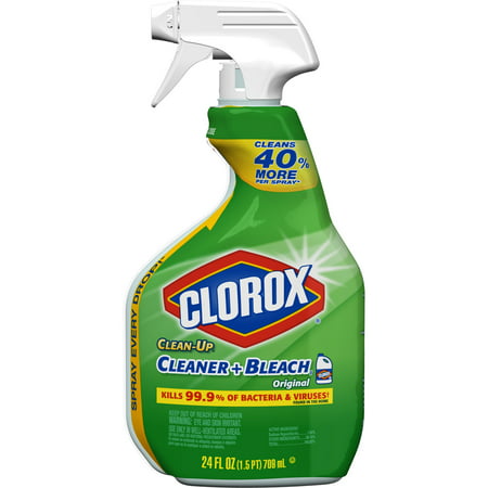 Clorox Clean-Up All Purpose Cleaner with Bleach, Spray Bottle, Original, 24 Ounces