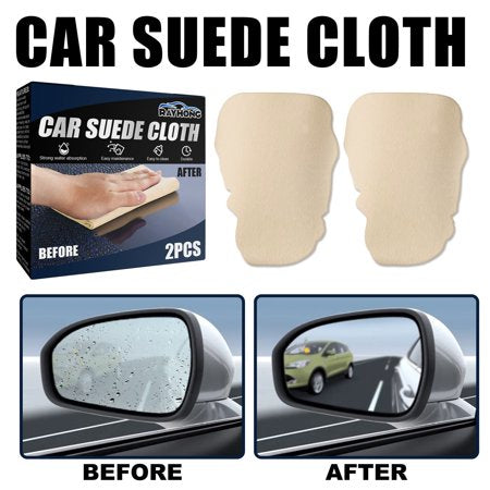 Household Cleaners Home Essentials Suede Cloth For Car 2 Pack Wipes Super Absorbent Car Dry Towel Lint Free Streak Free For Car Wash Car Details, Multicolor