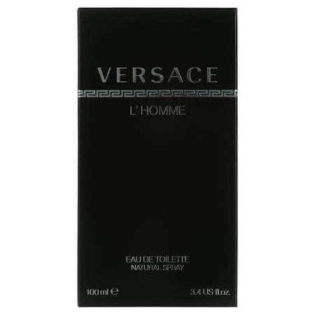 Versace L'Homme Eau de Toilette, Cologne for Men, 3.4 Oz, Single